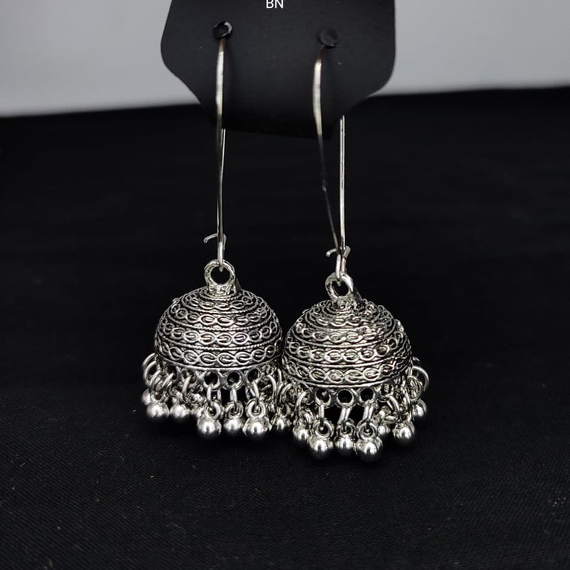 Vinayak Colourful Jhumka - Mata Payals Exclusive Silver Jewellery