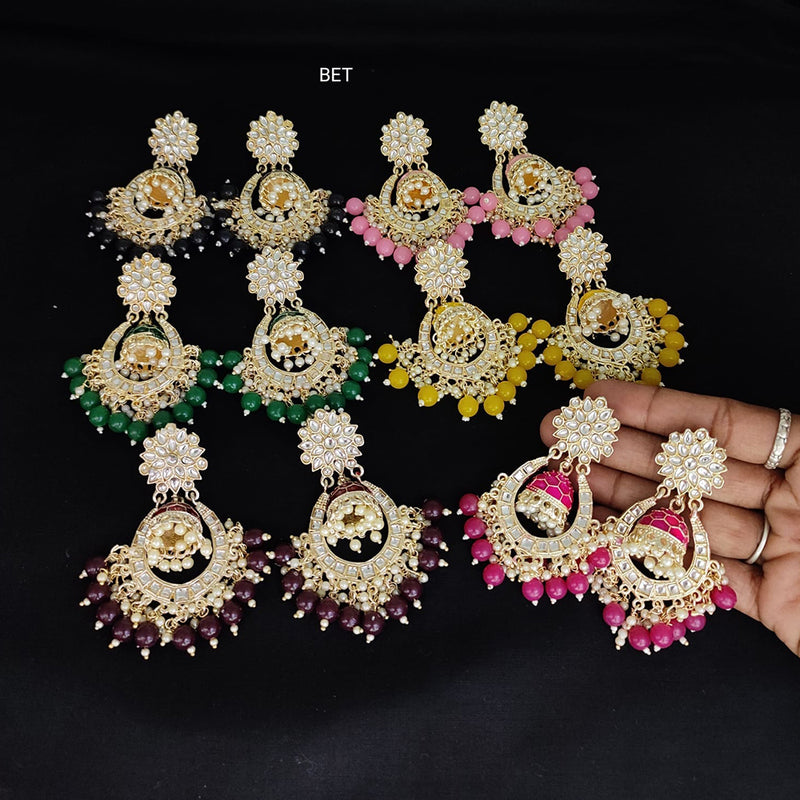 New Premium Flower Pattern Traditional Sahara Jhumka Earrings | Glam  Junction