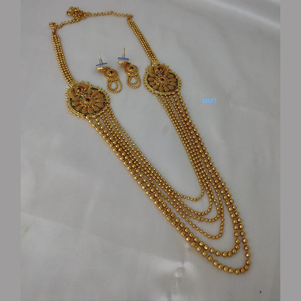 Lucentarts Jewellery Gold Plated Long Necklace Set