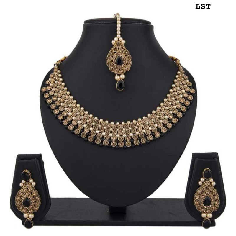 Lucentarts Jewellery Gold Plated Necklace Set