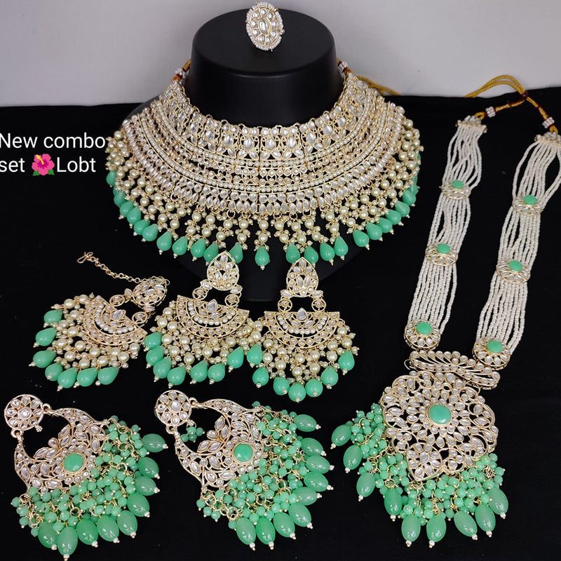 Lucentarts Jewellery Gold Plated Combo Necklace Set