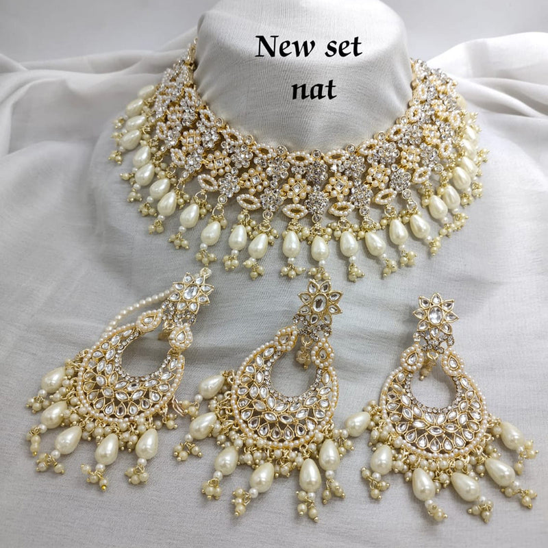 Lucentarts Jewellery Gold Plated Necklace Set