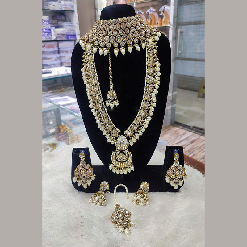 Lucentarts Jewellery Gold Plated Necklace Combo