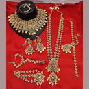 Lucentarts Jewellery Gold Plated Austrian Stone Bridal Set