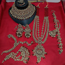 Lucentarts Jewellery Gold Plated Austrian Stone Bridal Set