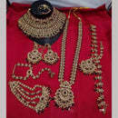 Lucentarts Jewellery Gold Plated Austrian Stone Bridal Necklace Set