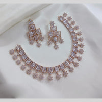 Lucentarts Jewellery American Diamond Necklace Set