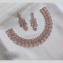 Lucentarts Jewellery American Diamond Necklace Set