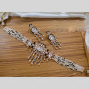 Lucentarts Jewellery Gold Plated Polki Kundan Choker Necklace Set