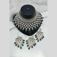 Lucentarts Jewellery Austrian Stone Pearl And Beads Necklace Set