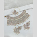 Lucentarts Jewellery Austrian Stone Pearl And Beads Necklace Set