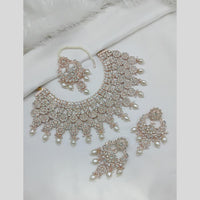 Lucentarts Jewellery Austrian Stone Pearl And Beads Necklace Set