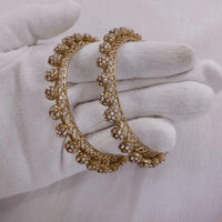Lucentarts Jewellery Gold Plated Austrian Stone Bangles Set