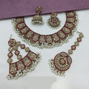 Lucentarts Jewellery Austrian Stone Pearl And Beads Necklace Set