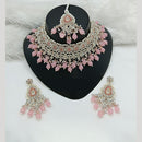 Lucentarts Jewellery Austrian Stone Beads And Pearl Choker Necklace Set
