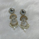 Lucentarts Jewellery Gold Plated Austrain Stone And Beads Dangler Earrings