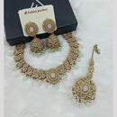Lucentarts Jewellery Gold Plated Austrain Stone And Beads Necklace Set
