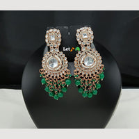 Lucentarts Fashion Earrings with Kundan and Beads Dangler Earrings