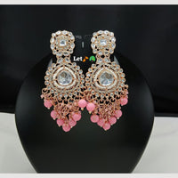 Lucentarts Fashion Earrings with Kundan and Beads Dangler Earrings