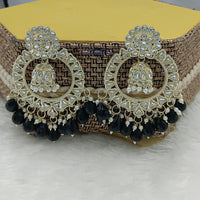 Lucentarts Jewellery Kundan Pearl And Beads Dangler Earrings