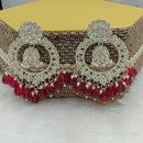 Lucentarts Jewellery Kundan Pearl And Beads Dangler Earrings