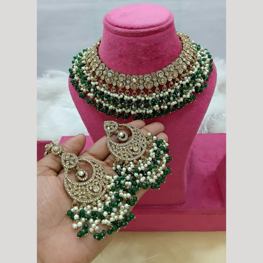 Lucentarts Jewellery Austrian Stone And Beads Necklace Set