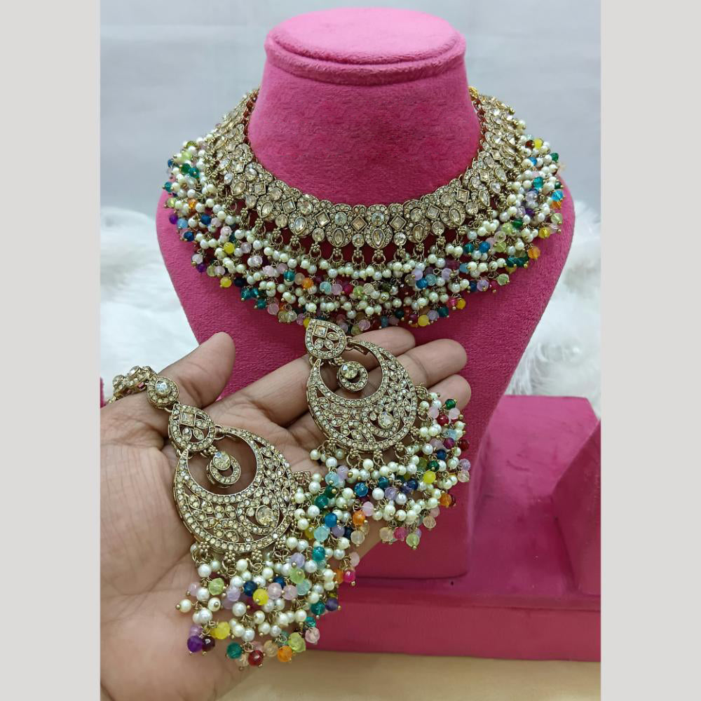Lucentarts Jewellery Austrian Stone And Beads Necklace Set
