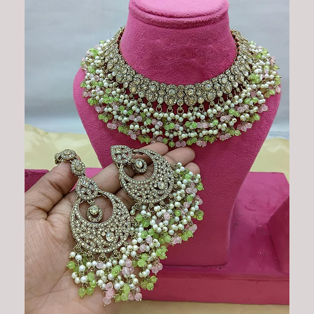 Lucentarts Jewellery Austrian Stone And Beads Necklace Set