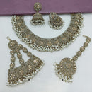 Lucentarts Jewellery Austrian Stone Pearl And Beads Necklace Set