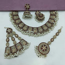 Lucentarts Jewellery Austrian Stone Pearl And Beads Necklace Set