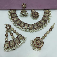 Lucentarts Jewellery Austrian Stone Pearl And Beads Necklace Set