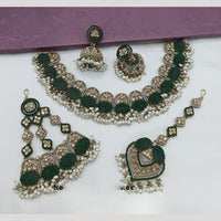 Lucentarts Jewellery Austrian Stone Pearl And Beads Necklace Set
