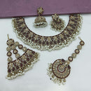 Lucentarts Jewellery Austrian Stone Pearl And Beads Necklace Set