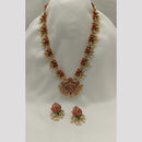 Lucentarts Jewellery Austrian Stone And Kundan Pearl Long Necklace Set