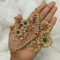 Lucentarts Jewellery Austrian Stone And Pearls Necklace Set