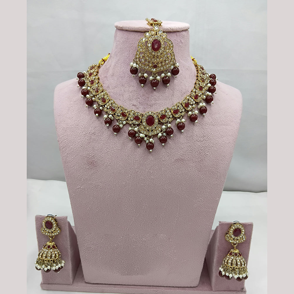 Lucentarts Jewellery Pota And Austrian Beads Necklace Set