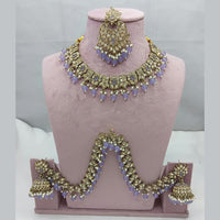 Lucentarts Jewellery Crystal Necklace with Delicate Pearl Drops & Beaded Elegance
