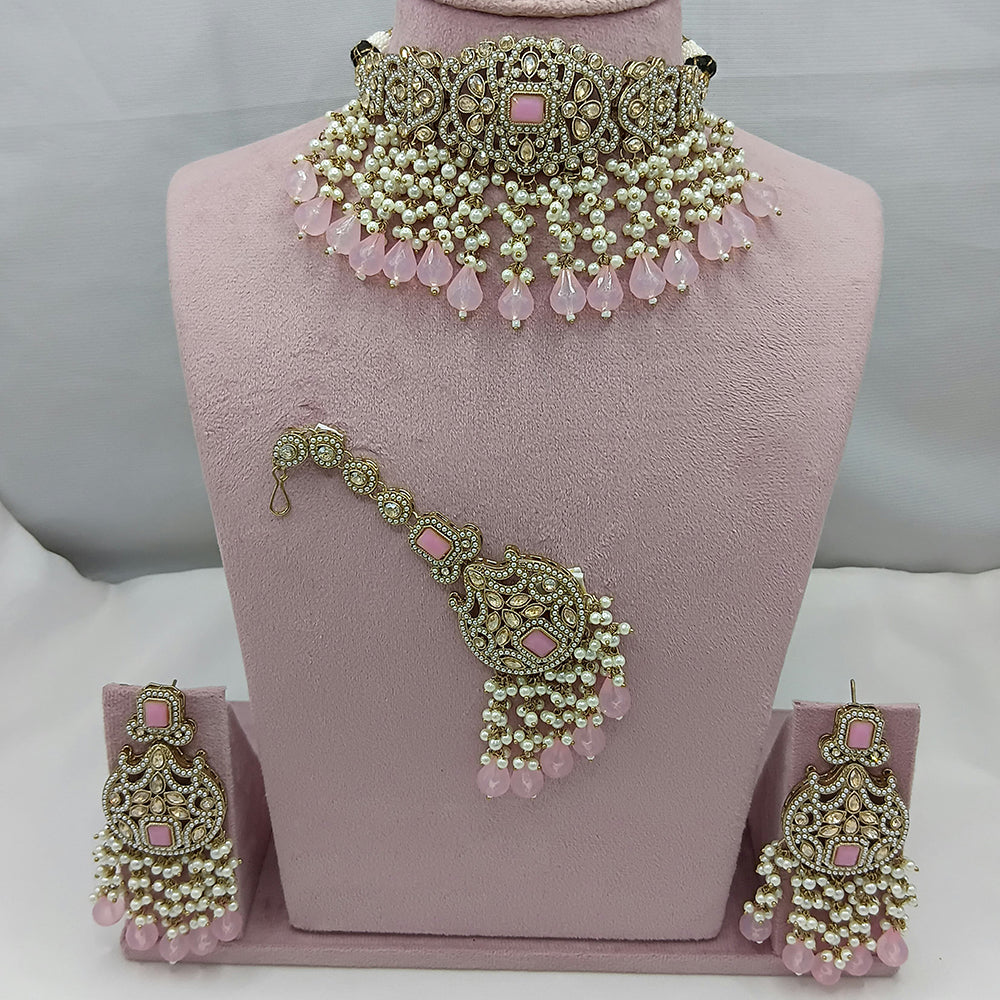 Lucentarts Jewellery Crystal And Pearl Layered Set for the Modern Muse