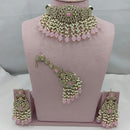 Lucentarts Jewellery Crystal And Pearl Layered Set for the Modern Muse