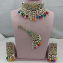 Lucentarts Jewellery Crystal And Pearl Layered Set for the Modern Muse