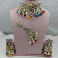 Lucentarts Jewellery Crystal And Pearl Layered Set for the Modern Muse