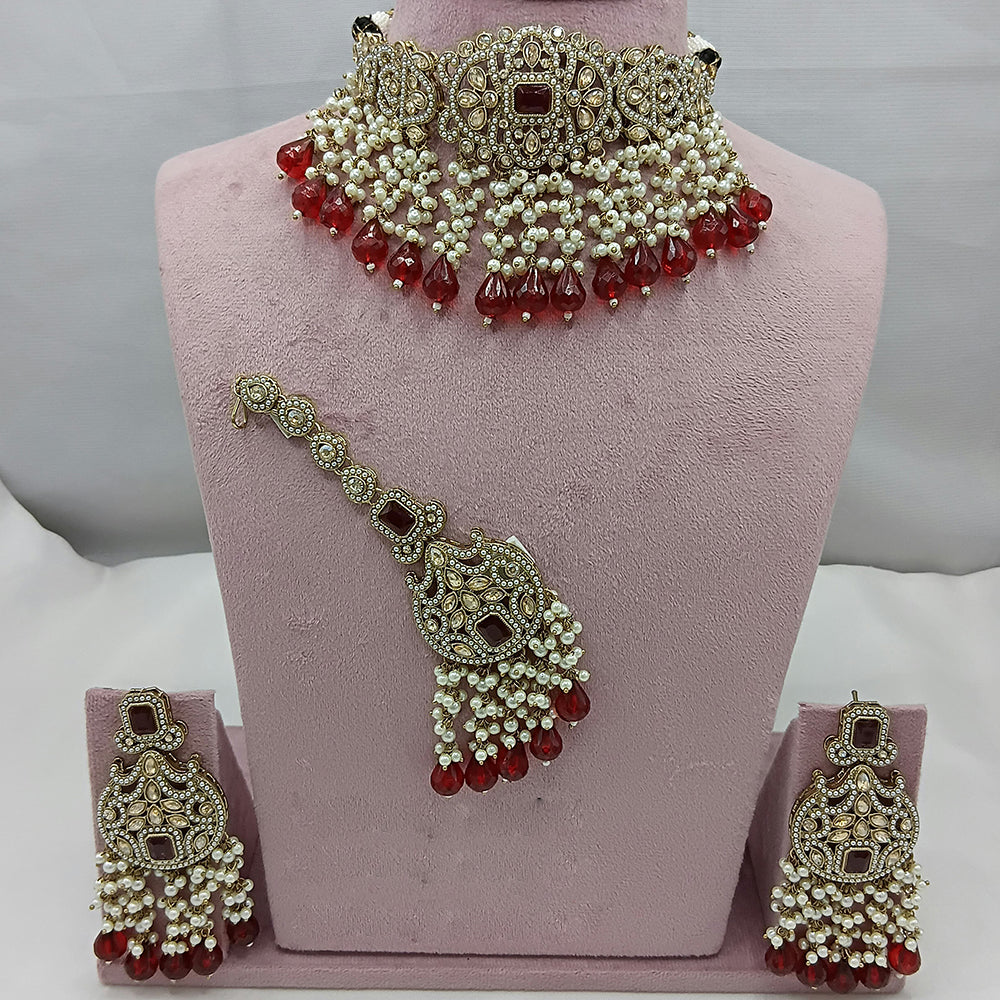 Lucentarts Jewellery Crystal And Pearl Layered Set for the Modern Muse