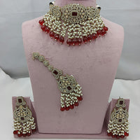 Lucentarts Jewellery Crystal And Pearl Layered Set for the Modern Muse
