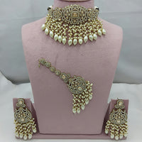 Lucentarts Jewellery Crystal And Pearl Layered Set for the Modern Muse