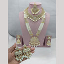 Lucentarts Jewellery Designer Kundan And Austrian Stone Double Necklace Set