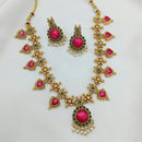 Lucentarts Jewellery Regal Pota Stone And Pearl Necklace Set