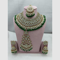 Lucentarts Jewellery Gold Plated Traditional Kundan and Pearl Necklace Set