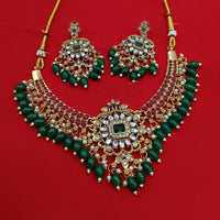 Lucentarts Jewellery Austrian Stone And Kundan Necklace Set