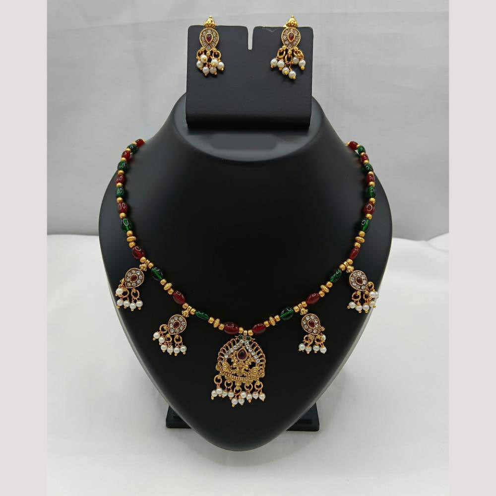 Lucentarts Jewellery Classic Pota And Austrian Stone Beaded Necklace Set