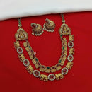 Lucentarts Jewellery Heritage Pota And Pearl Temple Necklace Set
